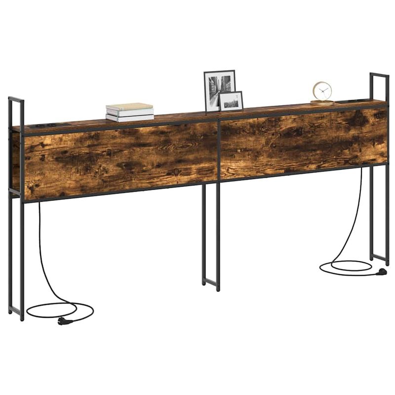 Casa si Gradina - Mobilier - Paturi si accesorii - Accesorii paturi - Tablie de pat cu LED, negru, 183x16x118/128 cm, catifea - Infinity.ro