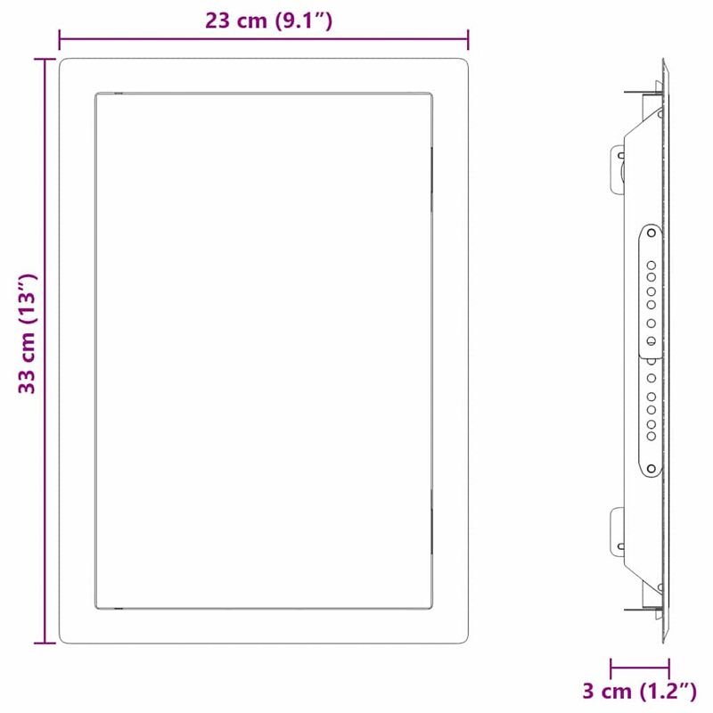 Casa si Gradina - Electrice - Smart Home - Control acces si accesorii - Panou de Acces Manual Alb 20 x 30 cm Otel - Infinity.ro