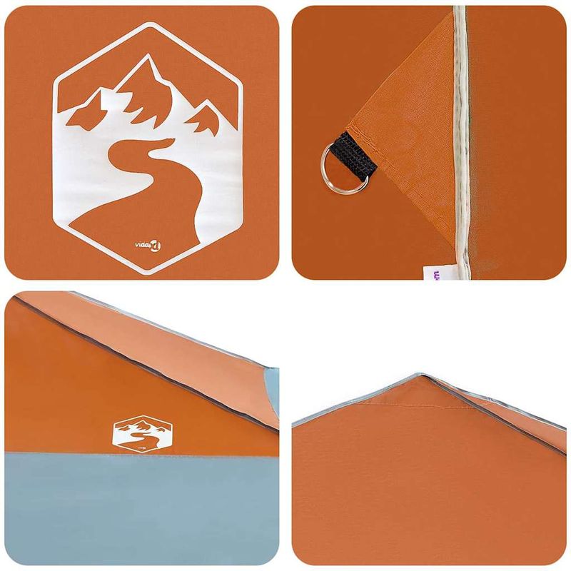 Casa si Gradina - Gradina si terasa - Umbrele si pavilioane - Pavilioane - Cort cu Copertina Portocaliu 400 x 400 x 227 / 236 / 245 cm - Infinity.ro