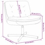 Casa si Gradina - Mobilier - Scaune si fotolii - Scaune - Scaun Relaxant Rotativ Gri inchis 63 x 75 x 76 cm Catifea - Infinity.ro