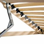 Casa si Gradina - Mobilier - Saltele si somiere - Somiere - Somiera pat Negru si Gri 90 x 190 cm Lemn si Metal - Infinity.ro