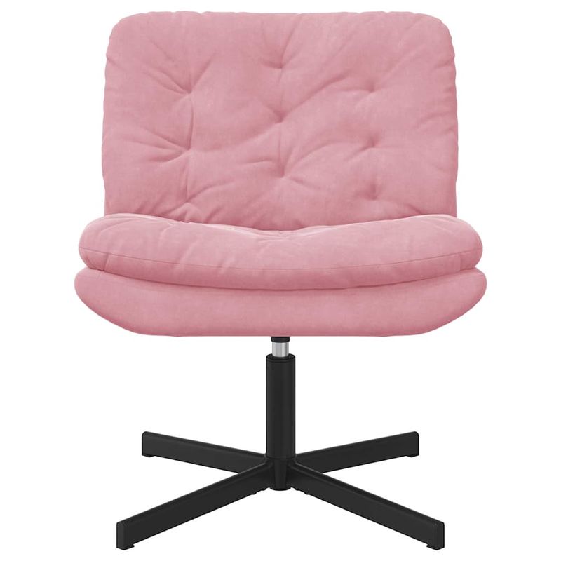 Casa si Gradina - Mobilier - Scaune si fotolii - Scaune - Scaun Relaxant Rotativ cu perna Altele Manual Roz 63 x 75 x 76 cm Catifea - Infinity.ro