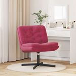 Casa si Gradina - Mobilier - Scaune si fotolii - Scaune - Scaun Relaxant Rotativ cu perna Altele Manual bordo 63 x 75 x 76 cm Catifea - Infinity.ro