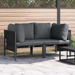 Casa si Gradina - Gradina si terasa - Mobilier exterior - Canapele si fotolii gradina - Seturi de mobilier de exterior cu perna cu perna 2 pcs Antracit - Infinity.ro