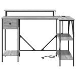 Casa si Gradina - Mobilier - Mese si birouri - Birouri - Birou sonoma gri 120 x 79 x 86.5 cm Lemn compozit - Infinity.ro