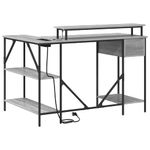 Casa si Gradina - Mobilier - Mese si birouri - Birouri - Birou sonoma gri 120 x 79 x 86.5 cm Lemn compozit - Infinity.ro