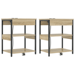 Casa si Gradina - Mobilier - Comode si corpuri - Noptiere - Noptiere 2 pcs Stejar sonoma 41 x 31 x 51 cm Lemn compozit - Infinity.ro