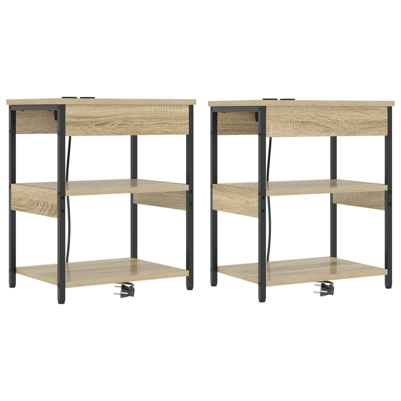 Casa si Gradina - Mobilier - Comode si corpuri - Noptiere - Noptiere 2 pcs Stejar sonoma 41 x 31 x 51 cm Lemn compozit - Infinity.ro
