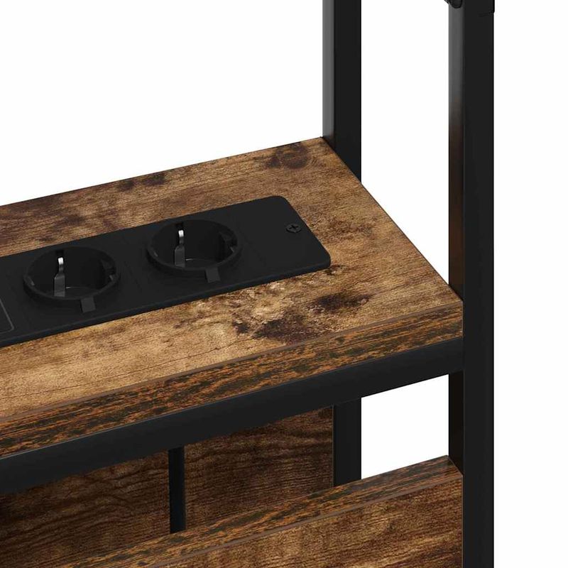 Casa si Gradina - Mobilier - Paturi si accesorii - Accesorii paturi - Tablie de pat cu LED, negru, 180x5x118/128 cm, piele ecologica - Infinity.ro