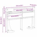 Casa si Gradina - Mobilier - Paturi si accesorii - Accesorii paturi - Tablie de pat cu LED, negru, 180x5x118/128 cm, piele ecologica - Infinity.ro