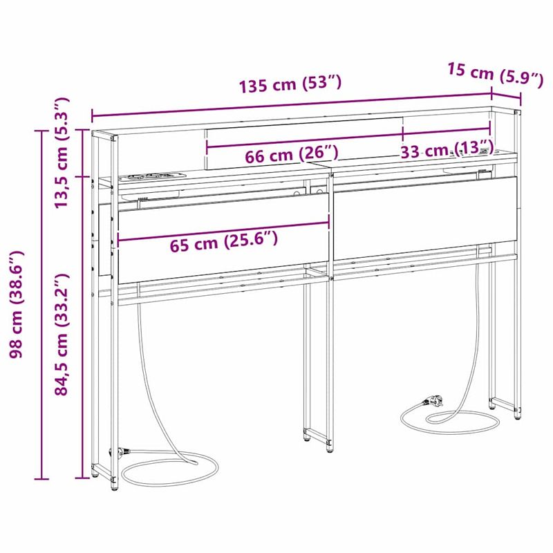 Casa si Gradina - Mobilier - Paturi si accesorii - Accesorii paturi - Tablie de pat cu LED, negru, 180x5x118/128 cm, piele ecologica - Infinity.ro