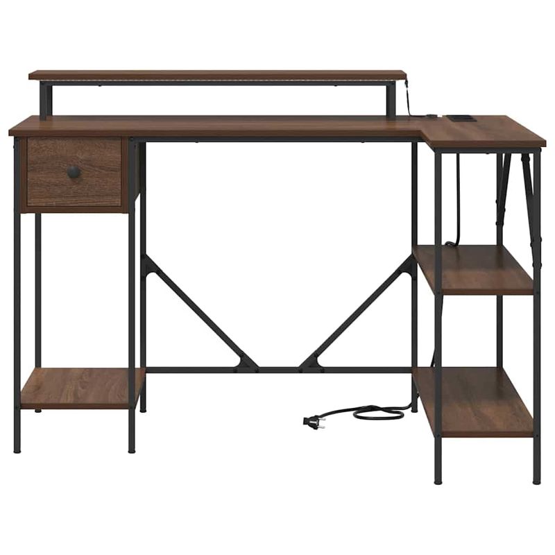 Casa si Gradina - Mobilier - Mese si birouri - Birouri - Birou Stejar brun 120 x 79 x 86.5 cm Lemn compozit - Infinity.ro