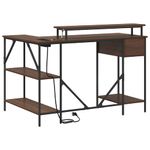 Casa si Gradina - Mobilier - Mese si birouri - Birouri - Birou Stejar brun 120 x 79 x 86.5 cm Lemn compozit - Infinity.ro