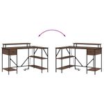 Casa si Gradina - Mobilier - Mese si birouri - Birouri - Birou Stejar brun 120 x 79 x 86.5 cm Lemn compozit - Infinity.ro
