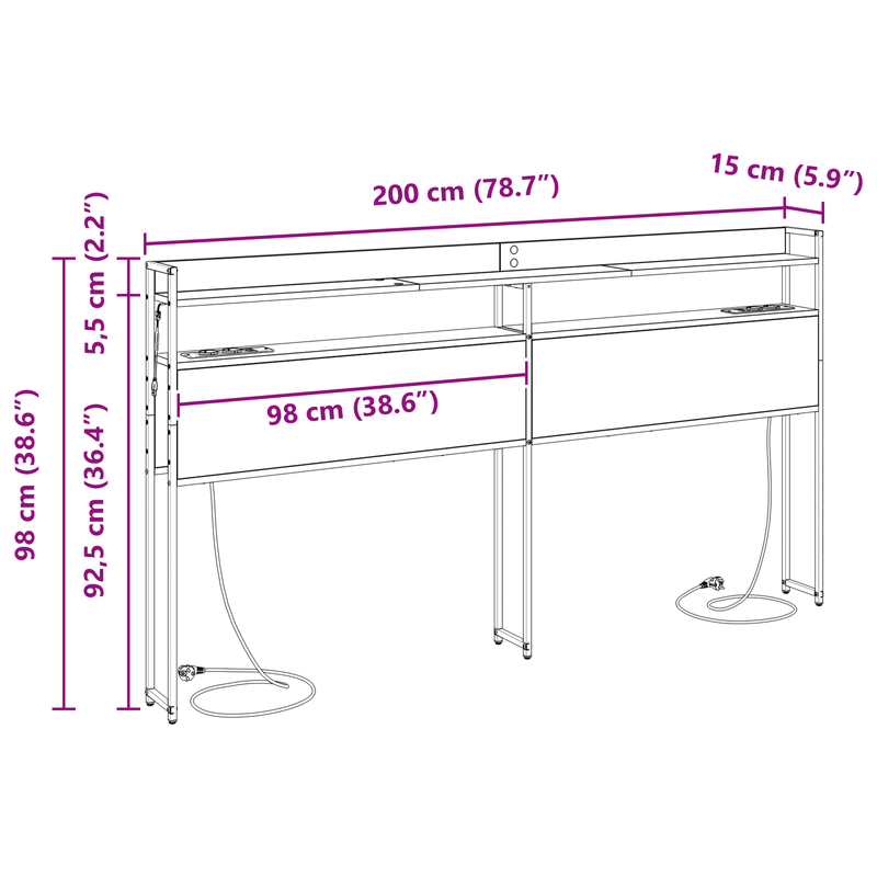Casa si Gradina - Mobilier - Paturi si accesorii - Accesorii paturi - Tablie de pat cu LED, roz, 200x5x118/128 cm, catifea - Infinity.ro