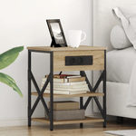 Casa si Gradina - Mobilier - Comode si corpuri - Noptiere - Cabinet de noptiere cu statie de incarcare Stejar sonoma - Infinity.ro