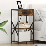 Casa si Gradina - Mobilier - Comode si corpuri - Noptiere - Noptiere 2 pcs Stejar afumat 41 x 31 x 76 cm Lemn compozit - Infinity.ro