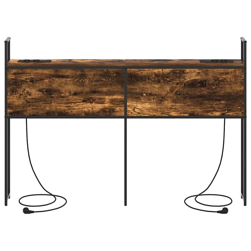 Casa si Gradina - Mobilier - Paturi si accesorii - Accesorii paturi - Tablie de pat cu LED, negru, 180x7x118/128 cm, textil - Infinity.ro