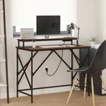 Casa si Gradina - Mobilier - Mese si birouri - Birouri - Birou Stejar brun 100 x 50 x 86.5 cm Lemn compozit - Infinity.ro