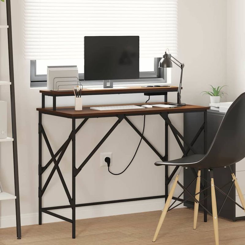 Casa si Gradina - Mobilier - Mese si birouri - Birouri - Birou Stejar brun 100 x 50 x 86.5 cm Lemn compozit - Infinity.ro