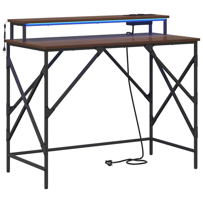 Casa si Gradina - Mobilier - Mese si birouri - Birouri - Birou Stejar brun 100 x 50 x 86.5 cm Lemn compozit - Infinity.ro