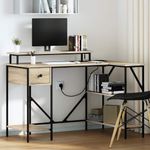 Casa si Gradina - Mobilier - Mese si birouri - Birouri - Birou Stejar sonoma 120 x 79 x 86.5 cm Lemn compozit - Infinity.ro