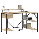 Casa si Gradina - Mobilier - Mese si birouri - Birouri - Birou Stejar sonoma 120 x 79 x 86.5 cm Lemn compozit - Infinity.ro