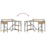 Casa si Gradina - Mobilier - Mese si birouri - Birouri - Birou Stejar sonoma 120 x 79 x 86.5 cm Lemn compozit - Infinity.ro
