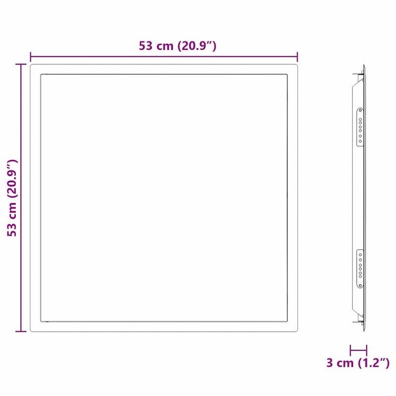 Casa si Gradina - Constructii - Materiale constructii - Schele - Panou de Acces Alb 50 x 50 cm otel - Infinity.ro