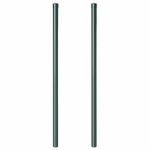 Casa si Gradina - Gradina si terasa - Garduri, panouri si accesorii - Stalpi de Gard 2 pcs Verde 110 cm Otel vopsit in pulbere - Infinity.ro