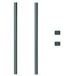 Casa si Gradina - Gradina si terasa - Garduri, panouri si accesorii - Stalpi de Gard 2 pcs Verde 110 cm Otel vopsit in pulbere - Infinity.ro