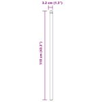 Casa si Gradina - Gradina si terasa - Garduri, panouri si accesorii - Stalpi de Gard 2 pcs Verde 110 cm Otel vopsit in pulbere - Infinity.ro