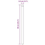Casa si Gradina - Gradina si terasa - Garduri, panouri si accesorii - Stalpi de Gard 12 pcs Gri 90 cm Otel vopsit in pulbere - Infinity.ro