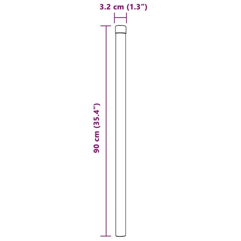 Casa si Gradina - Gradina si terasa - Garduri, panouri si accesorii - Stalpi de Gard 12 pcs Gri 90 cm Otel vopsit in pulbere - Infinity.ro