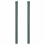 Casa si Gradina - Gradina si terasa - Garduri, panouri si accesorii - Stalpi de Gard 2 pcs Verde 80 cm Otel vopsit in pulbere - Infinity.ro