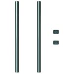Casa si Gradina - Gradina si terasa - Garduri, panouri si accesorii - Stalpi de Gard 2 pcs Verde 80 cm Otel vopsit in pulbere - Infinity.ro