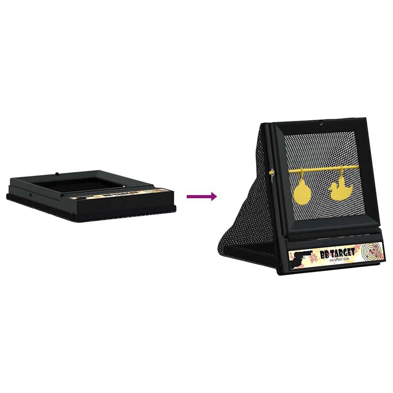 Sport si Outdoor - Accesorii si echipamente sportive - Accesorii antrenament si tabele tactice - tinta Airsoft Negru 19 x 26 x 25 cm Plastic - Infinity.ro