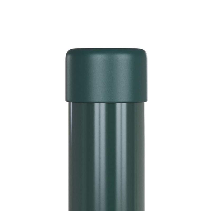 Casa si Gradina - Gradina si terasa - Garduri, panouri si accesorii - Stalpi de Gard 2 pcs Verde 80 cm Otel vopsit in pulbere - Infinity.ro