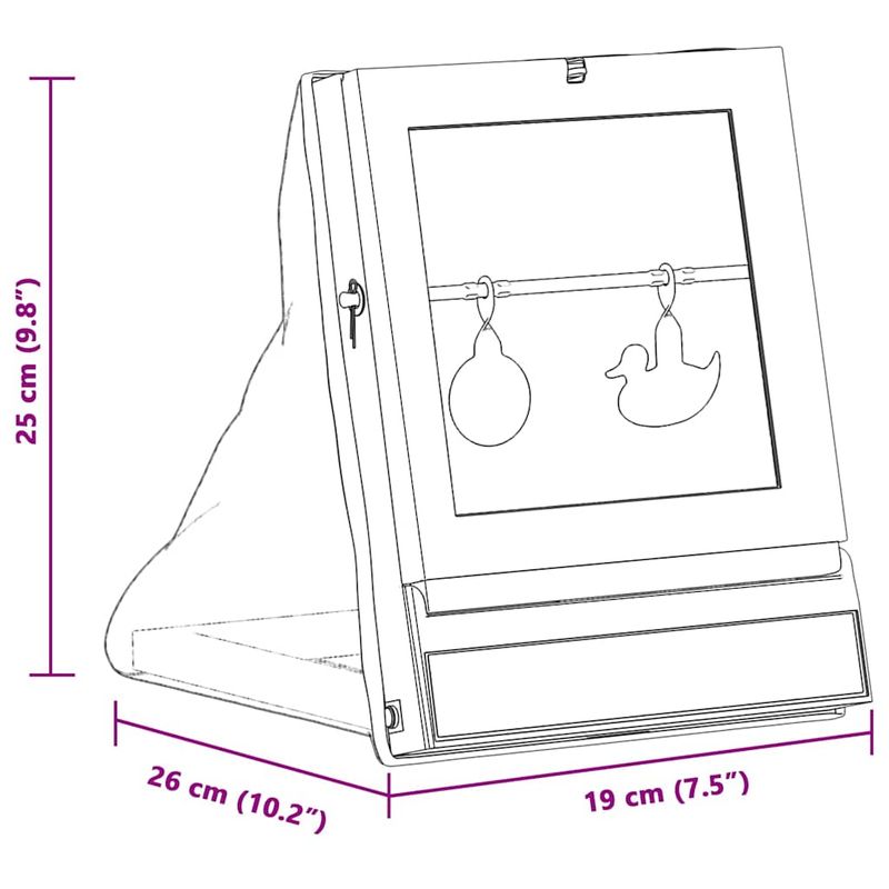 Sport si Outdoor - Accesorii si echipamente sportive - Accesorii antrenament si tabele tactice - tinta Airsoft Negru 19 x 26 x 25 cm Plastic - Infinity.ro