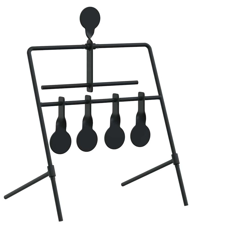 Sport si Outdoor - Accesorii si echipamente sportive - Accesorii antrenament si tabele tactice - Tinta de tragere Negru 40 x 34 x 53 cm Otel - Infinity.ro