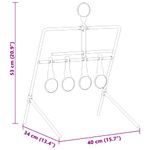 Sport si Outdoor - Accesorii si echipamente sportive - Accesorii antrenament si tabele tactice - Tinta de tragere Negru 40 x 34 x 53 cm Otel - Infinity.ro