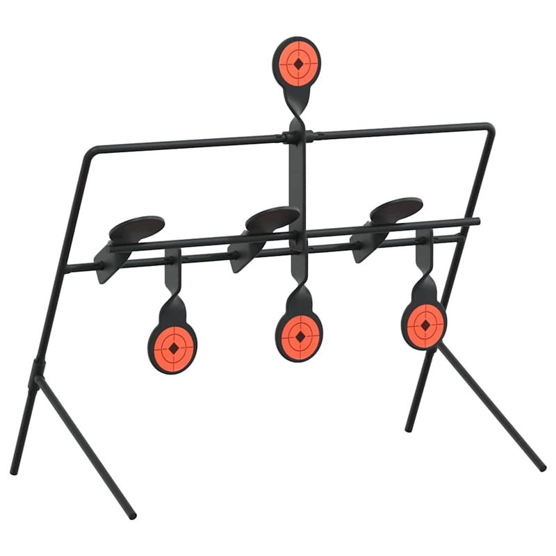 Sport si Outdoor - Accesorii si echipamente sportive - Accesorii antrenament si tabele tactice - Tinta de tragere Negru 40 x 34 x 53 cm Otel - Infinity.ro