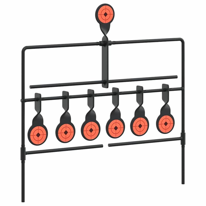 Sport si Outdoor - Accesorii si echipamente sportive - Accesorii antrenament si tabele tactice - Tinta de tragere Negru 40 x 34 x 53 cm Otel - Infinity.ro