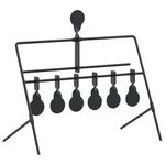 Sport si Outdoor - Accesorii si echipamente sportive - Accesorii antrenament si tabele tactice - Tinta de tragere Negru 40 x 34 x 53 cm Otel - Infinity.ro