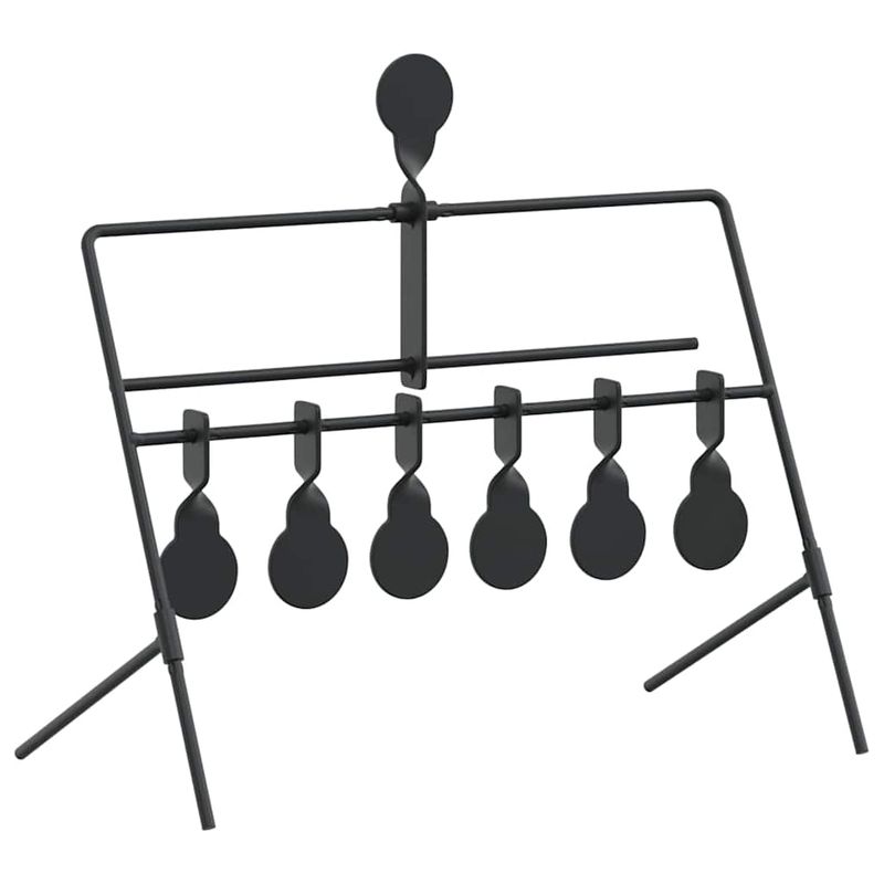 Sport si Outdoor - Accesorii si echipamente sportive - Accesorii antrenament si tabele tactice - Tinta de tragere Negru 40 x 34 x 53 cm Otel - Infinity.ro