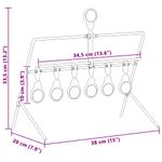 Sport si Outdoor - Accesorii si echipamente sportive - Accesorii antrenament si tabele tactice - Tinta de tragere Negru 40 x 34 x 53 cm Otel - Infinity.ro