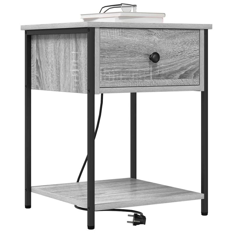 Casa si Gradina - Mobilier - Comode si corpuri - Noptiere - Noptiere 2 pcs sonoma gri 42 x 41 x 56 cm Lemn compozit - Infinity.ro