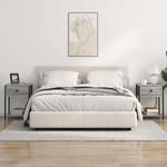Casa si Gradina - Mobilier - Comode si corpuri - Noptiere - Noptiere 2 pcs sonoma gri 42 x 41 x 56 cm Lemn compozit - Infinity.ro