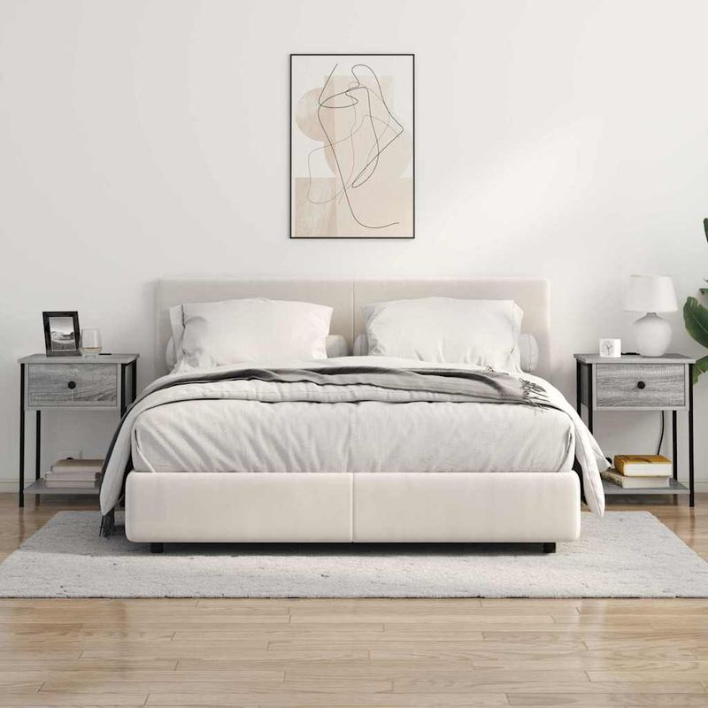 Casa si Gradina - Mobilier - Comode si corpuri - Noptiere - Noptiere 2 pcs sonoma gri 42 x 41 x 56 cm Lemn compozit - Infinity.ro