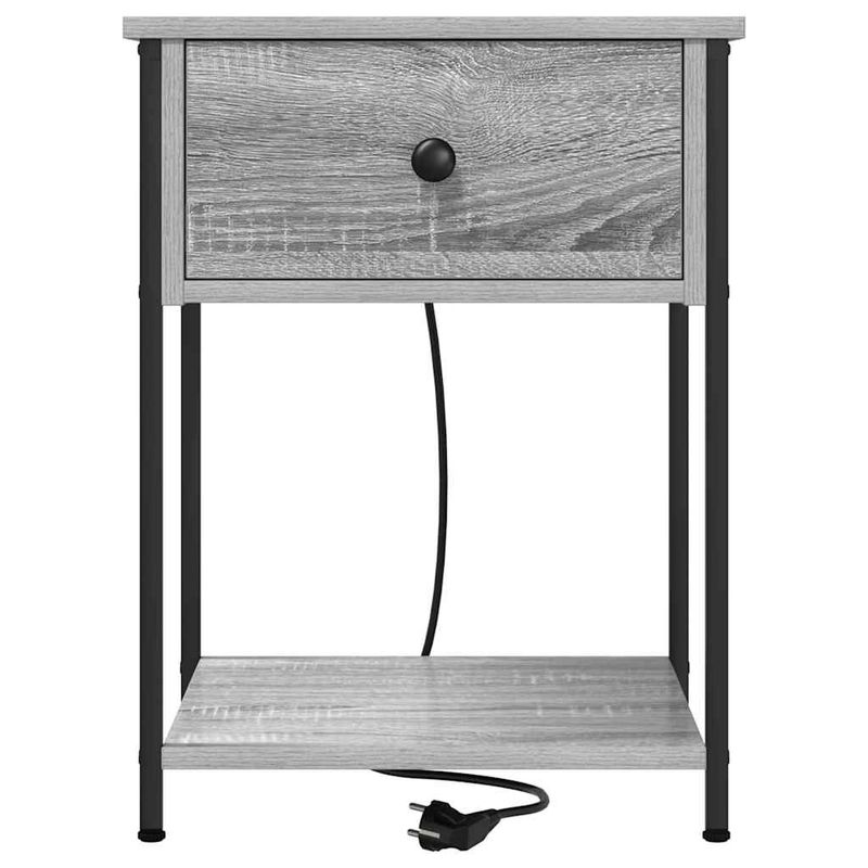 Casa si Gradina - Mobilier - Comode si corpuri - Noptiere - Noptiere 2 pcs sonoma gri 42 x 41 x 56 cm Lemn compozit - Infinity.ro